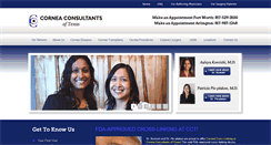 Desktop Screenshot of corneaconsultantstx.com
